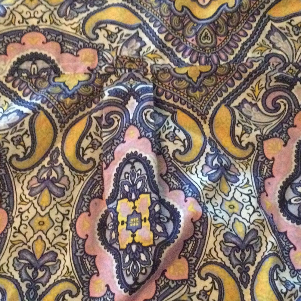 Talbot Multi Colored Print Button Front Blouse. S… - image 5